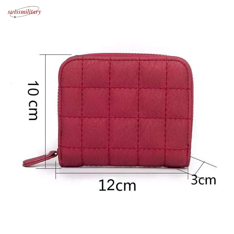 Women's Zipper&Hasp cute wallet Student Small PU Wallet Coin Purse Fashion Card Bag For Women swissmilitary
