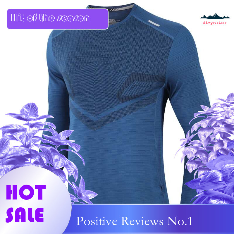Ddmyoutdoor China Domestic High Quality Running Long Shirts Print Men Gym Workout Jogging Quick Dry Compression Swearshirt Fiess Breathable Sportswear