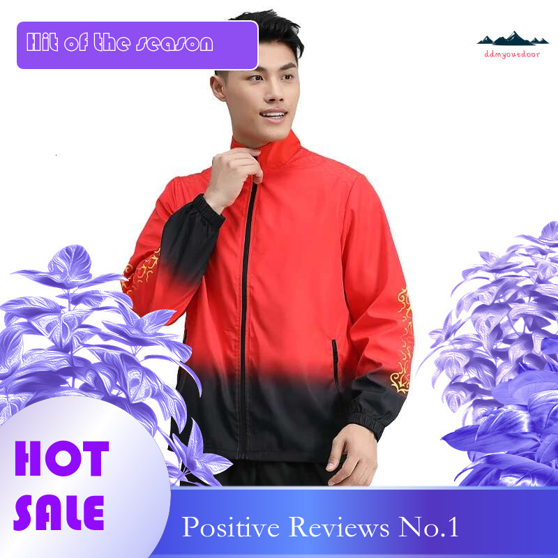 Ddmytiger China Domestic Men Sports Coats Running Training Print Fashion Casual Zipper Hoodie Quick Dry Outdoor Streetwear Breathable Patchwork Cardig