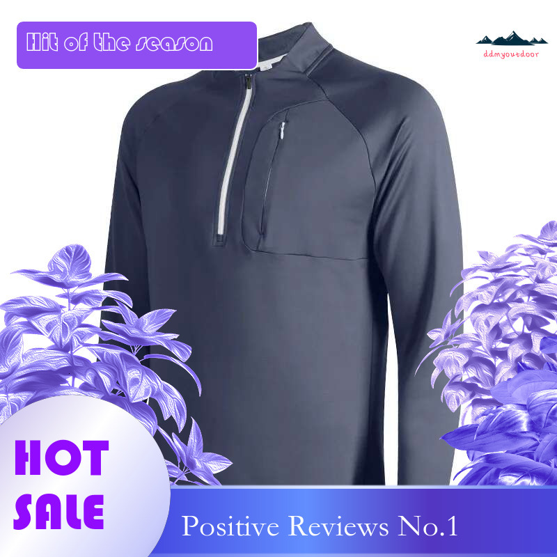 Ddmytiger China Domestic Men Running Sweatshirts Half Zipper Fashion Sports Outdoors Training Shirts Exercise Breathable Bodybuilding Elastic Long Sle
