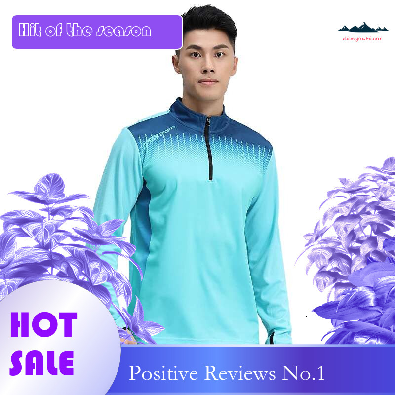 Ddmyoutdoor China Domestic Running Sweatshirt Stand Collar Men Quick Dry Zip Training Fiess Long Sleeve Finger Hole Ring Print Sports Jogging Jacket