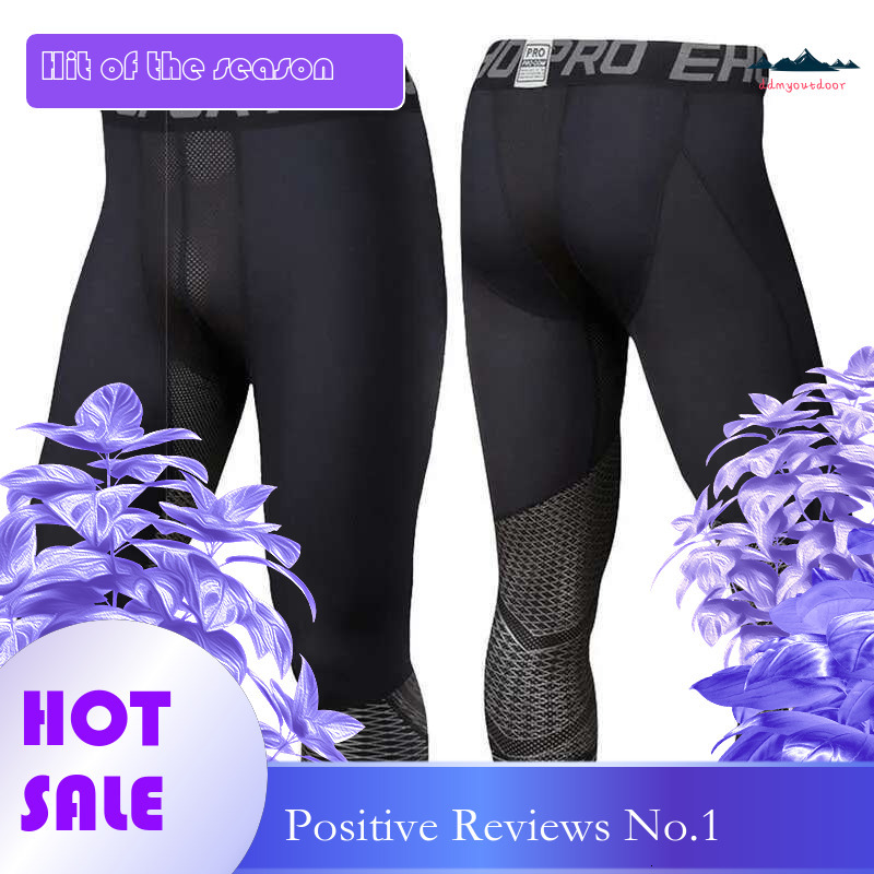 Ddmytiger China Domestic Men Pro Compression Quick Dry Cropped Running Tights Pants Train Yoga GYM Exercise Fiess Workout Sport Leggings UX Ddmytiger