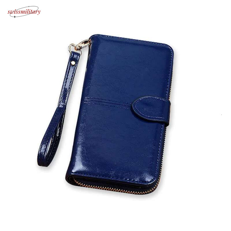 Wallets Pu Leather Women Purses Fashion Women's Wallet Money Coin Holder Long Female Purse Zipper swissmilitary