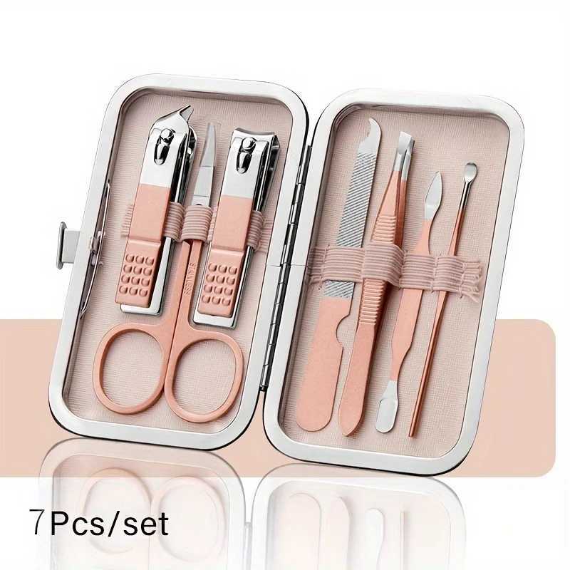 7/16/23Pcs Manicure Set Stainless Steel Ultra Sharp Sturdy Men Women Grooming kit Manicure Pedicure Set Nail Care Kit Grooming iXJ250116