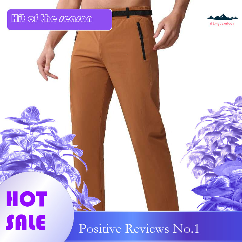 Ddmyoutdoor China Domestic Mens Traning Sweatpants Zip Pockets Elastic Waist Casual Sporting Jogger Trousers Outdoor Lightweight Fiess Exercise Pants