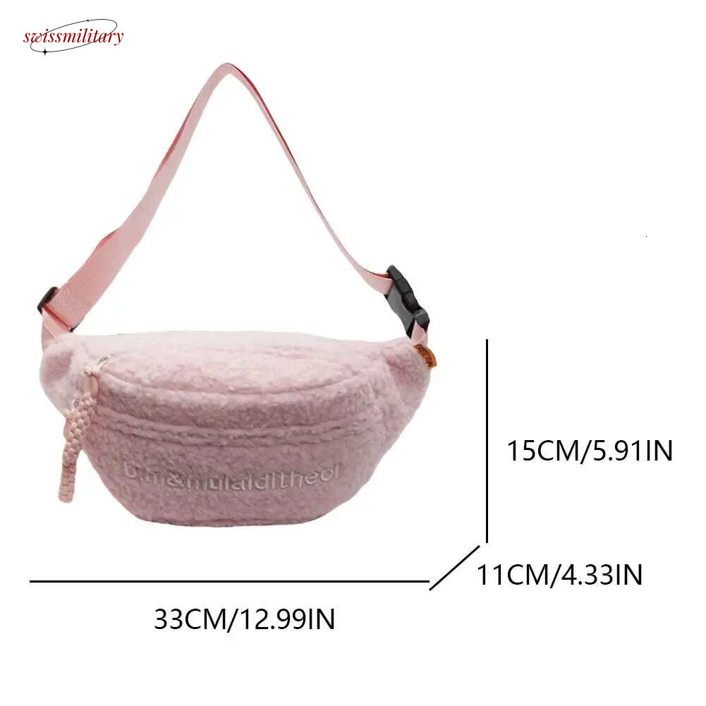 Fleece Sherpa Crossbody for Women Mini Everywhere Belt Trendy Fashionable Cute Pouch Sg Bag Waist Bum Pack swissmilitary