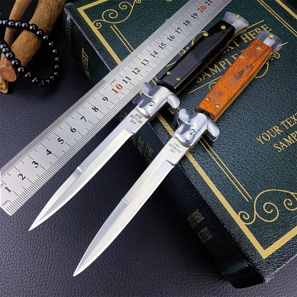 JC JC Italian Style Tactical Utility Assisted Folding Blade Outdoor Survival Pocket Knives Self Defense Hunting Camping EDC Tools Christmas Gift 980 3
