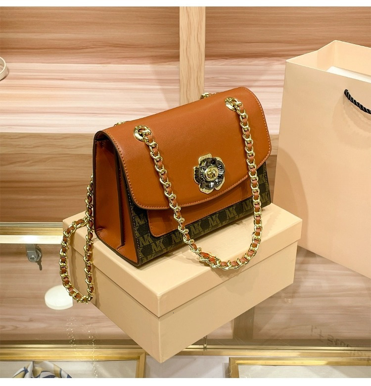 New Designer Square Bag Genuine Leather Flower Bag High-quality Leather Bag Women's Crossbody Bag Casual Bag