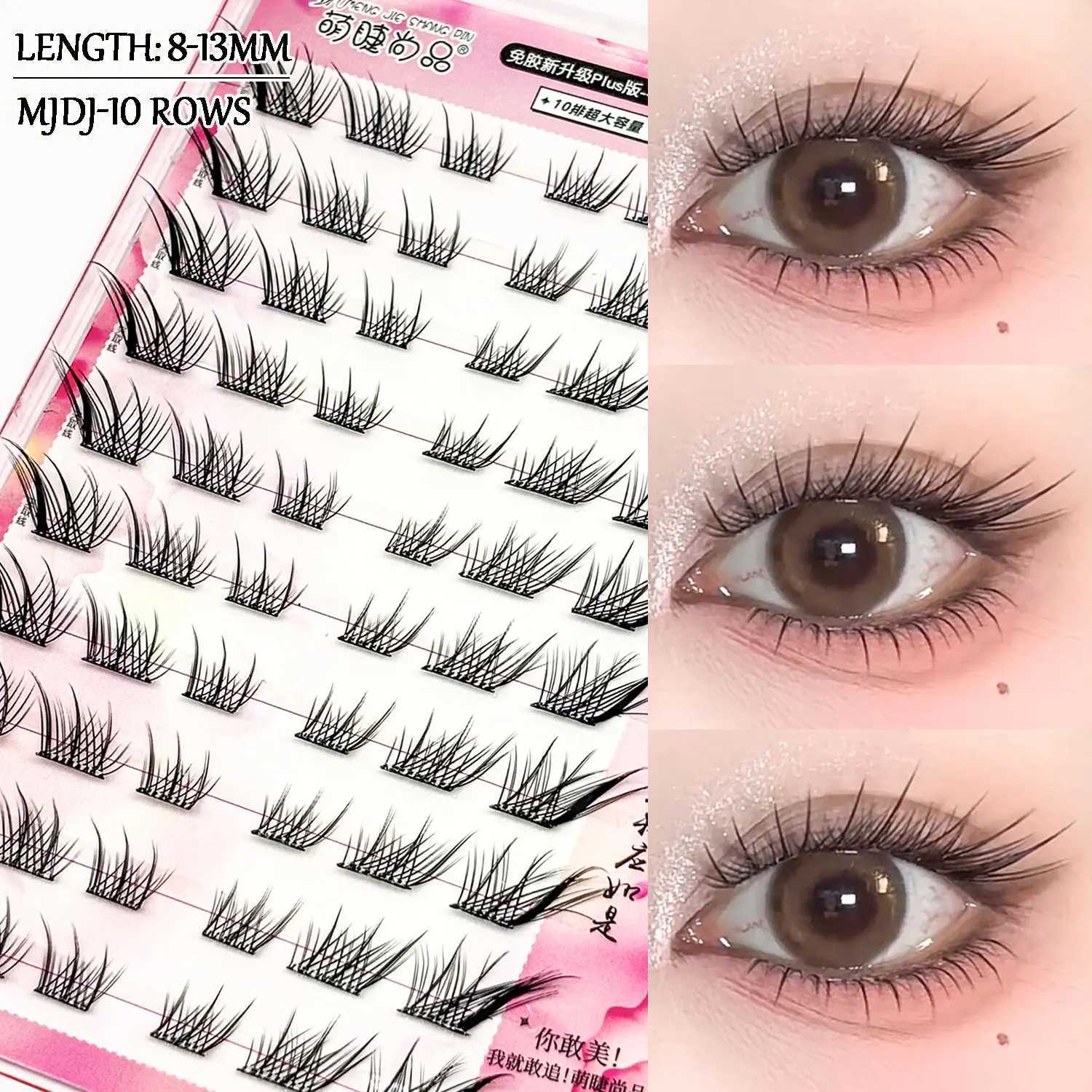 The Latest Noglue Eyelashes 5D Fox Fluffy False Eyelashes Glue Strands Eye Lashes Natural DIY Lashe Clusters Adhesive EyelashXJ250116