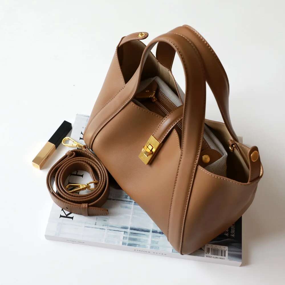 city bag Genuine Leather Bucket For Women 2025 Fashion Daily Shoulder Bags High Quality Totes Female Designer Crossbody Bag