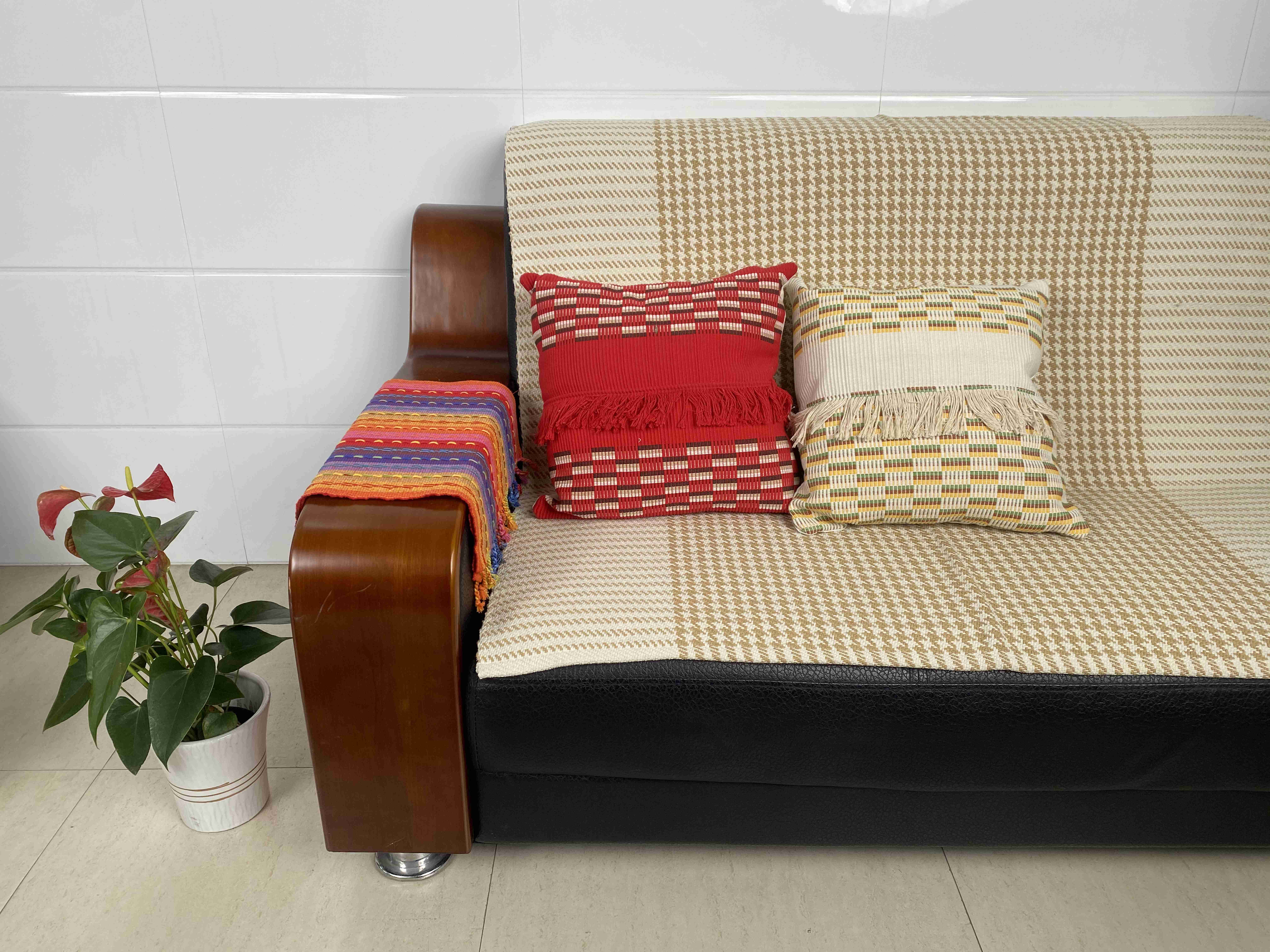 Natural Textured Versatile Fabric Cushions - Perfect for Elegant Living Spaces