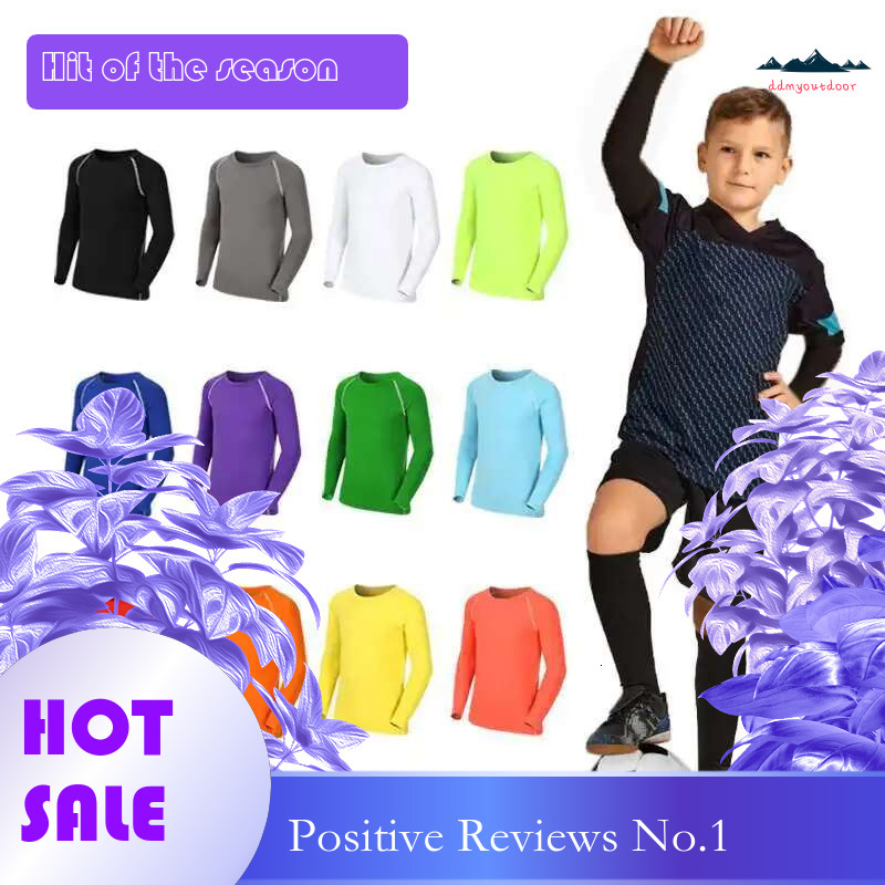 Ddmytiger China Domestic Kids Children Boy Girl Running Long T Shirt Fiess Sport Basketball Football Gym Sportswear Soccer Hiking Undershirt Jerseys D