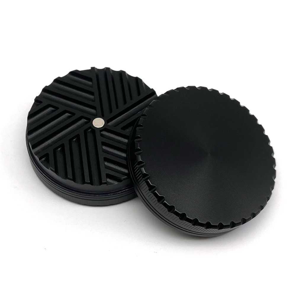 63mm Toothless Tobacco Herb Grinder Herbal Grinders 2 Layers creative aluminum alloy Smoke Breaker Spice Crusher Mill ShredderXJ250116