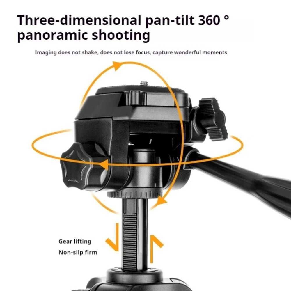 360T Portable Phone Tripod 360 Degree Adjustable Professional Camera Tripod with Remote Tripe for DSLR Phone Ipad Z250116