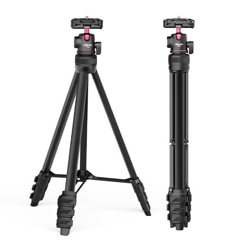 Ulanzi TT51 Portable Tripod Universal Camera Phone Lightweight Stand 450-1380mm Tripod with Floding Phone Clip Z250116