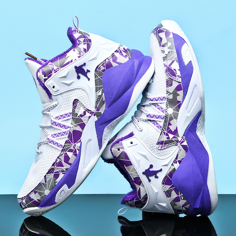 Hot Yuanyang basketball shoes 2025 fashion new high-top sports shoes mesh breathable training shoes for men and women