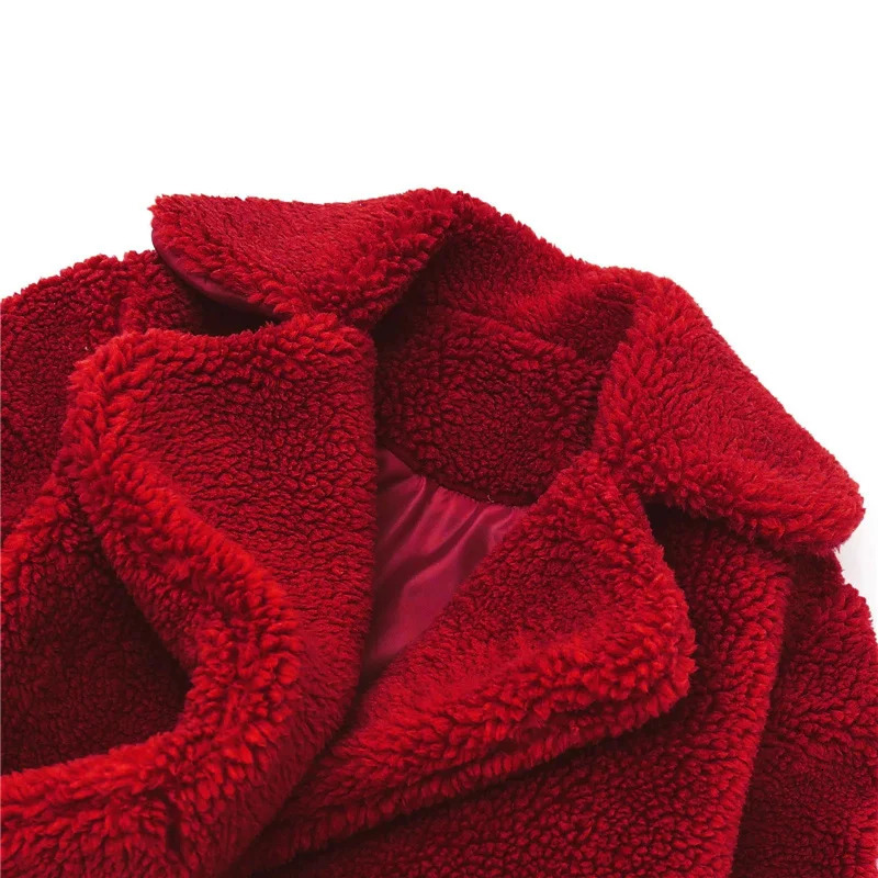 Warm Lambs Wool Jackets For Girls Boys Winter Fleece Outerwear Autumn Children Fashion Single-Breasted Coats Big Kids Clothes 250115bj