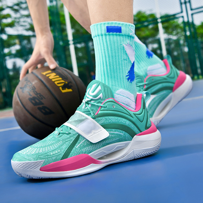 High quality basketball shoes 2025 new Men's and women's mesh surface breathable wear training shoes Rubber soft soled student outdoor sport