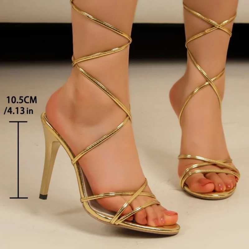 Women Round Toe Strap High-heeled Sandals Women Platform Slippers Female Summer Gold Fi Sexy Pumps Flip Flops Shoes WomenXJ2500305