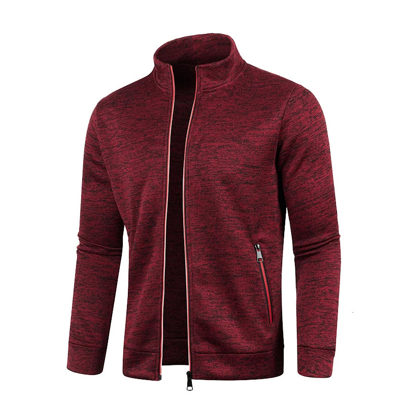 Winter Warm Sweaters For Men Knit Cardigan Jumpers Fleece Jackets Coats Knitwear Slim High Collar Sweatshirts Outerwear 250113