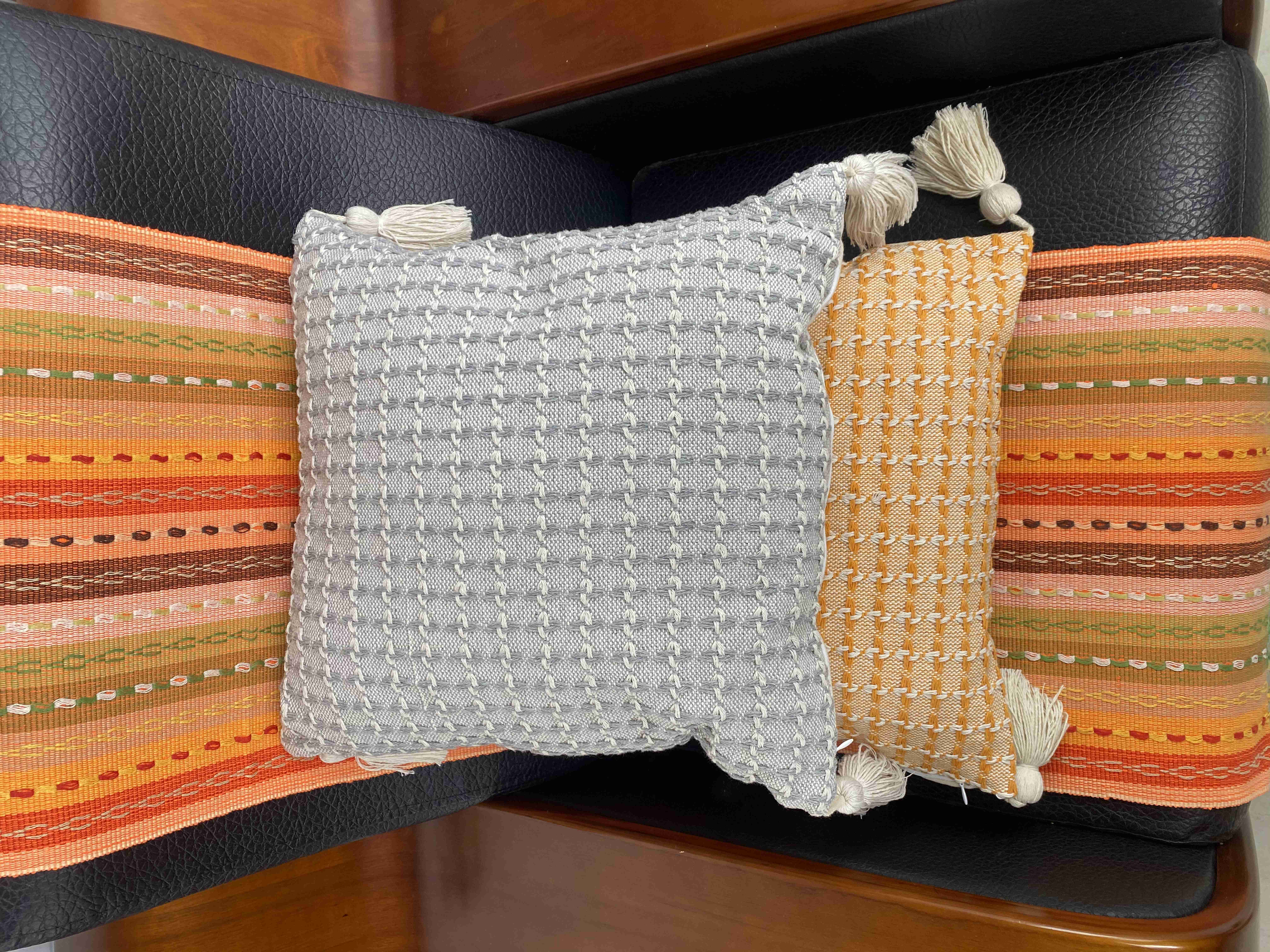 Breathable Elegance: Premium Fabrics Handwoven Cushion Covers for Sophisticated Living Room Decor