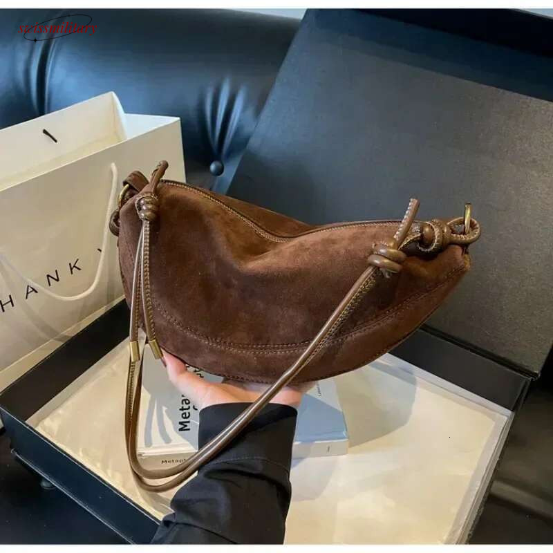 Faux Super Popular Niche Suede for Women New Crossbody Single Shoulder Bags Underarm Dumpg Bag swissmilitary