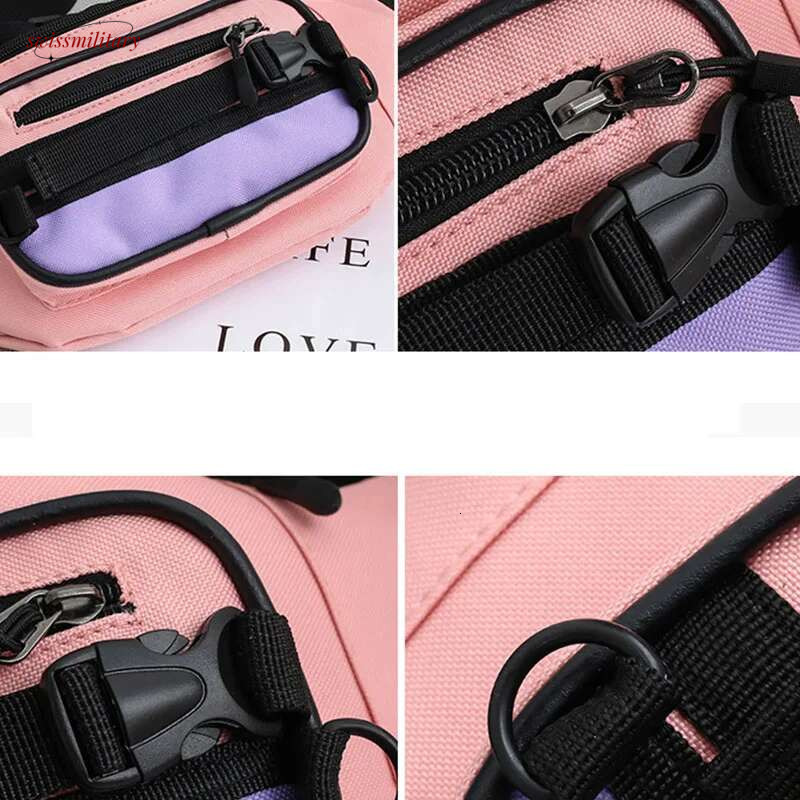 Women's Fanny Waist Packs Leisure Canvas Bum Package Banana Messenger Bags New Zipper Hip Hop Bag Shoulder Pack swissmilitary