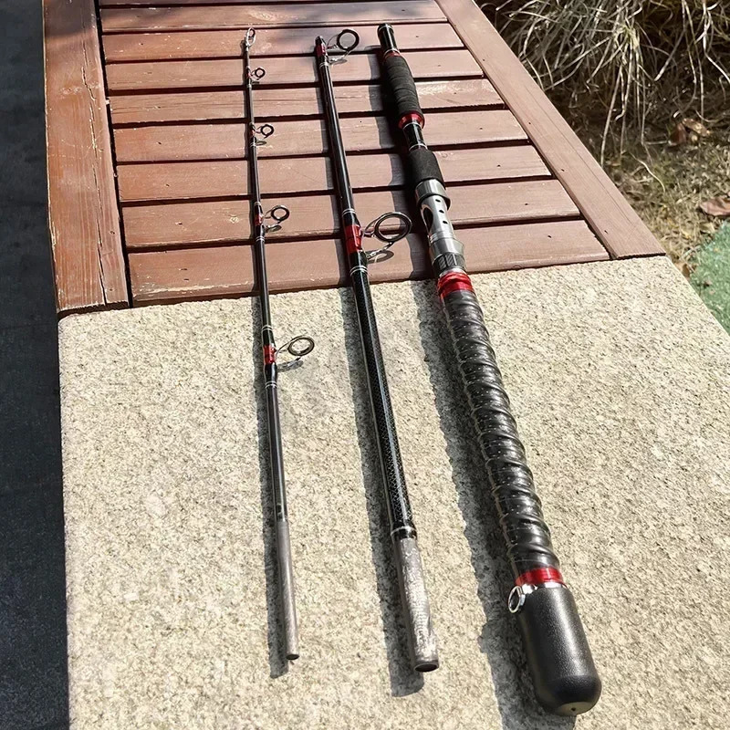 Fishing Lure Rod 18m 21m 70250g Strong Trolling Carbon Hard Fast Surf Boat Spining Rods Travel Pole 250106