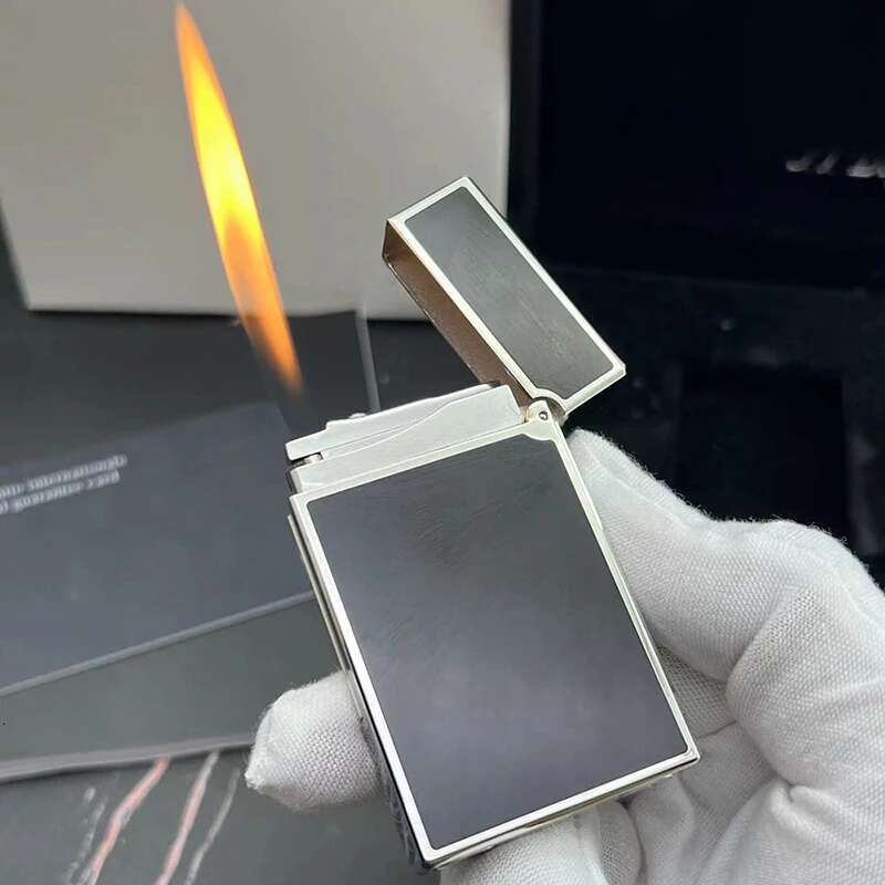 Memorial Lighters Waves Brass Metal 100% Cg Sound Soft Flame Gas Butane Refillable Cigar Cigarette Gadgets For Boyfriend