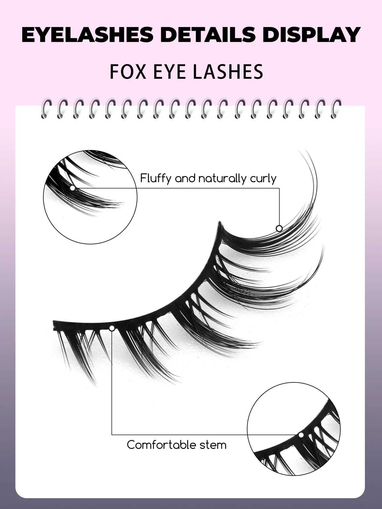 GROINNEYA Cat Eye Lashes 5/7Pairs Natural False Eyelashes 3D Faux Mink Soft Anime Eyelashes Cosplay Volumized Lashes ExtensionXJ250116