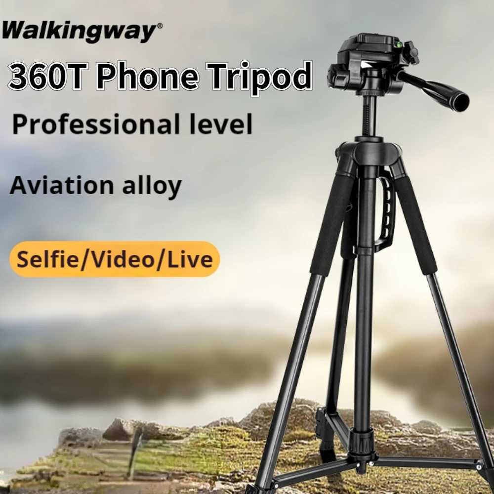 360T Portable Phone Tripod 360 Degree Adjustable Professional Camera Tripod with Remote Tripe for DSLR Phone Ipad Z250116