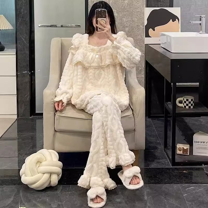 B661-Satin pajamas for women in summer, large size, light luxury, three-quarter sleeves, cool long robe, bathrobe, home clothes for women