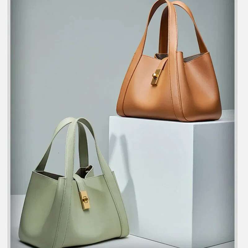 city bag Genuine Leather Bucket For Women 2025 Fashion Daily Shoulder Bags High Quality Totes Female Designer Crossbody Bag