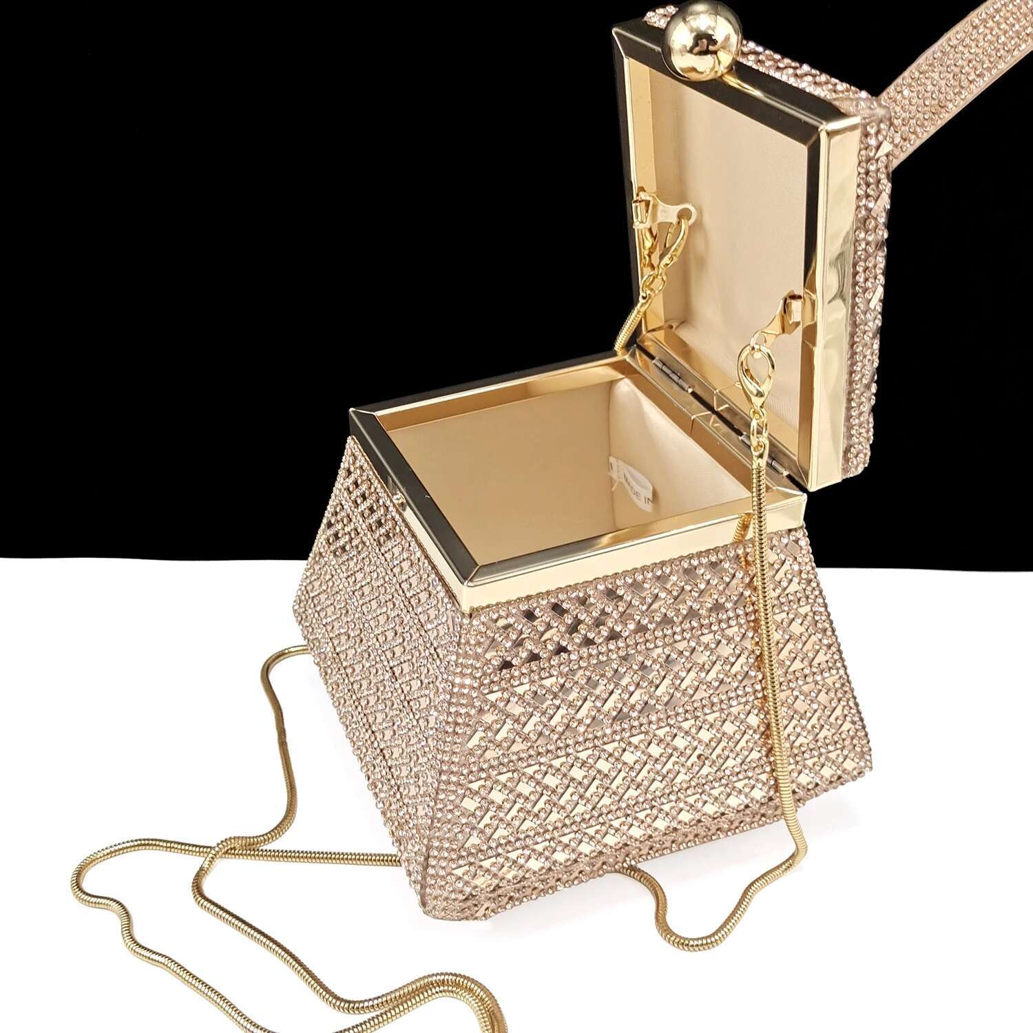 Nigeria Fashion Rhie-encrusted Ladies Party Special bag High Heels And Dual Purpose Mini Bag Women's Shoes