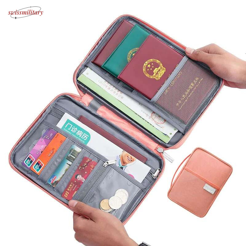 Hot Wallet Family Passport Holder Creative Waterproof Case Organizer Travel accessories Document Bag Cardholder swissmilitary