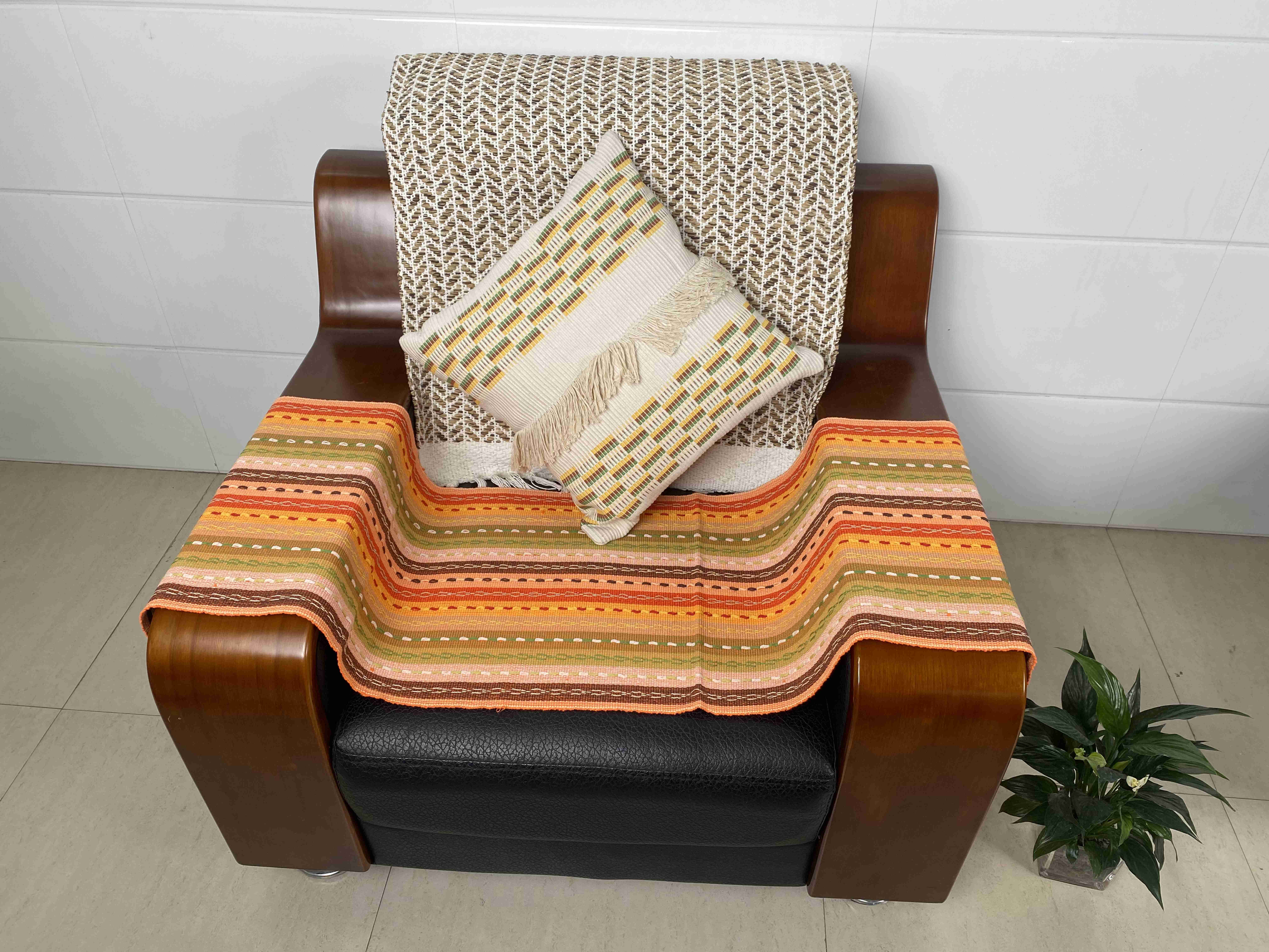 Eco-Friendly Living Room Decor - Long-Lasting Natural Texture Cushion Covers