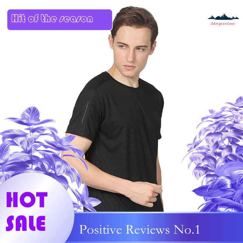 Ddmyoutdoor China Domestic Breathable Fiess Tee Mesh Man Running Sport Quick Dry Training Workkout Shirts Causal Solid Summer New Jogging Short Sleeve