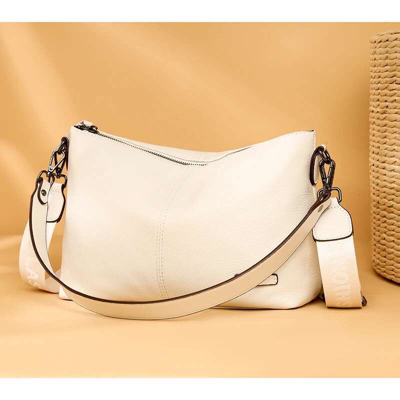 Soft Genuine Leather Crossbody Women 2023 New Handbag Female Casual Cowhide Shoulder Bag Designer Tote Bolsa Feminina