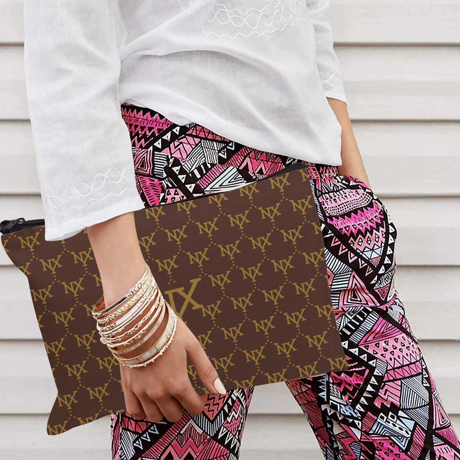 NXY Women's Canvas Makeup Bag Portable Cosmetic Bag New Luxury Tea Flower Lipstick Cosmetic Organizer Travel Storage Bag Messengers Purses 250116