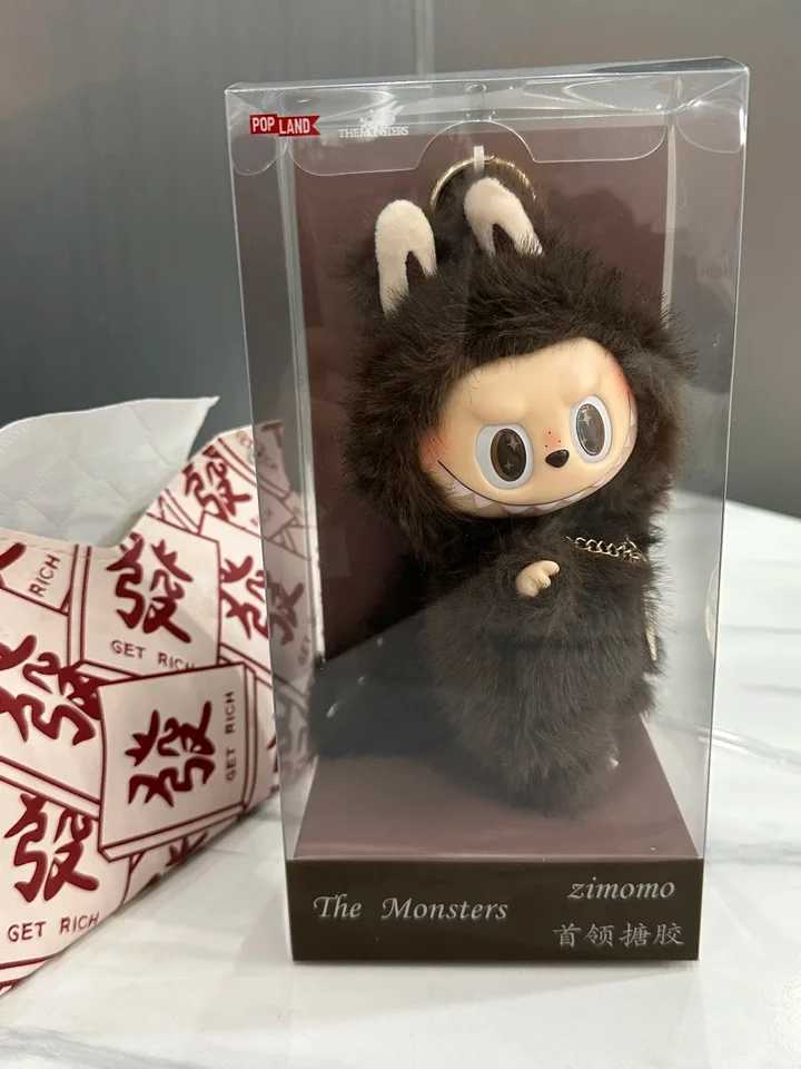 Dolls High Quality Replica Labub V2 15cm The Monsters Toy Cardiac Macarone Gifts Bag Figure Keychain Y250221GAGN