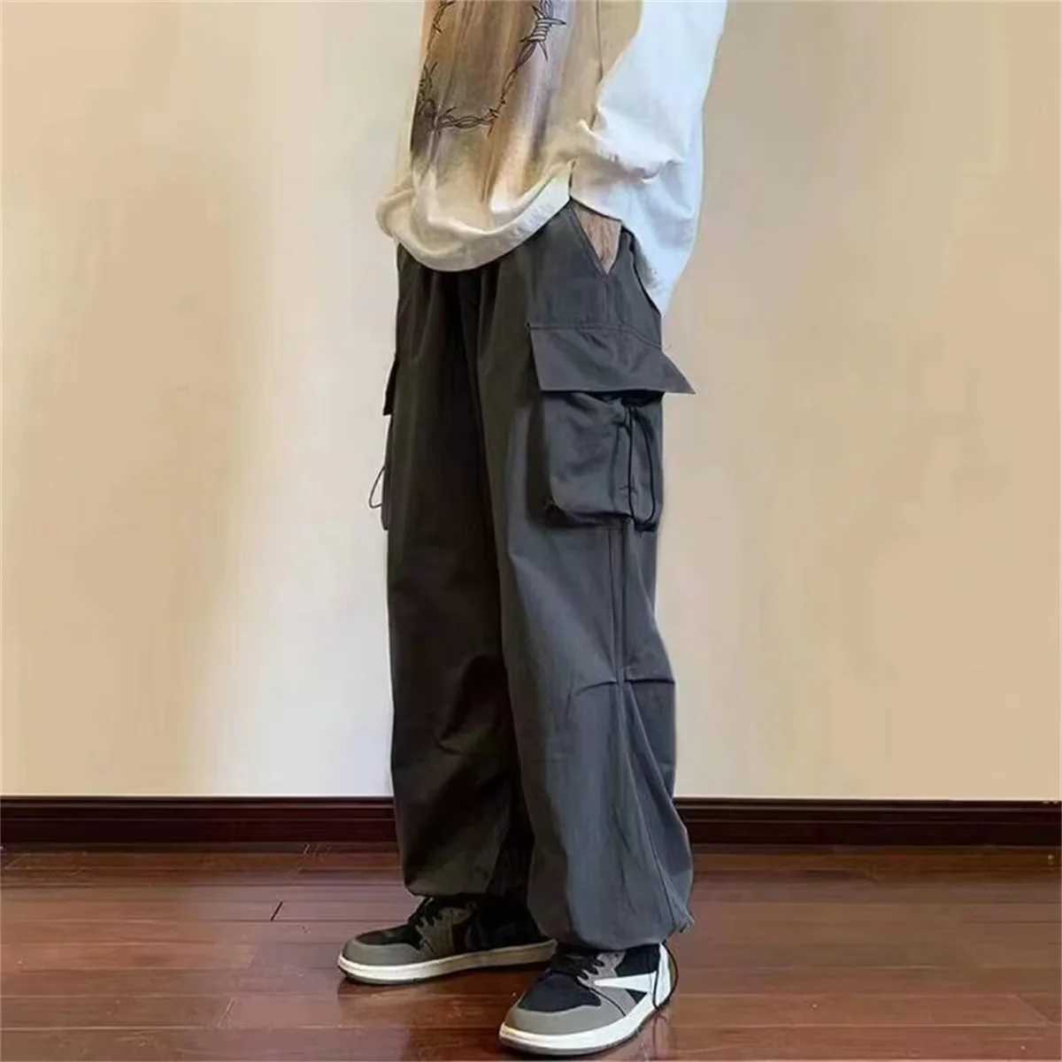 Cool Cargo Pants Women Casual Joggers Boyfriends Loose Female Hip Hop Trousers Korean Punk Pants Funny Capri Strtwear Femme Y250115