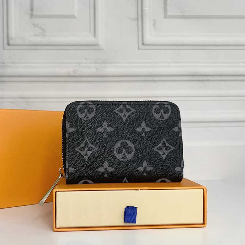 designer Wallets Zipper Change Bag Card Bag Genuine Leather Men's Short Wallet Mini Coin Handbag for Men Women