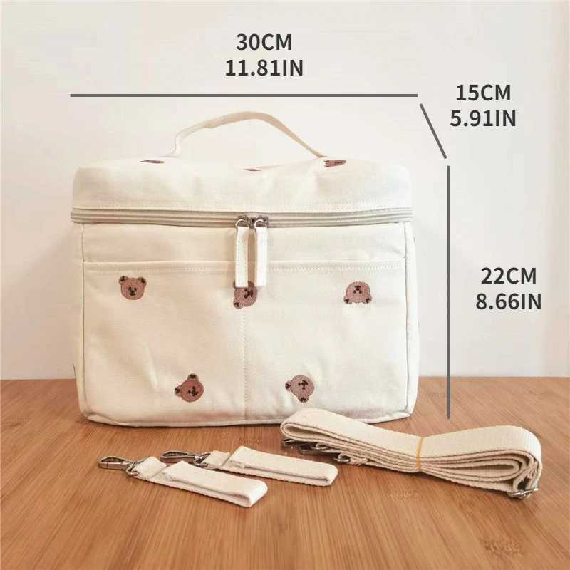 Baby Diaper Bag Outdoor Mommy Shoulder Bag Waterproof Baby Bottle Insulation Mommy Bag Baby Cart Hanging Bag Trolley AccessoriesXJ250117
