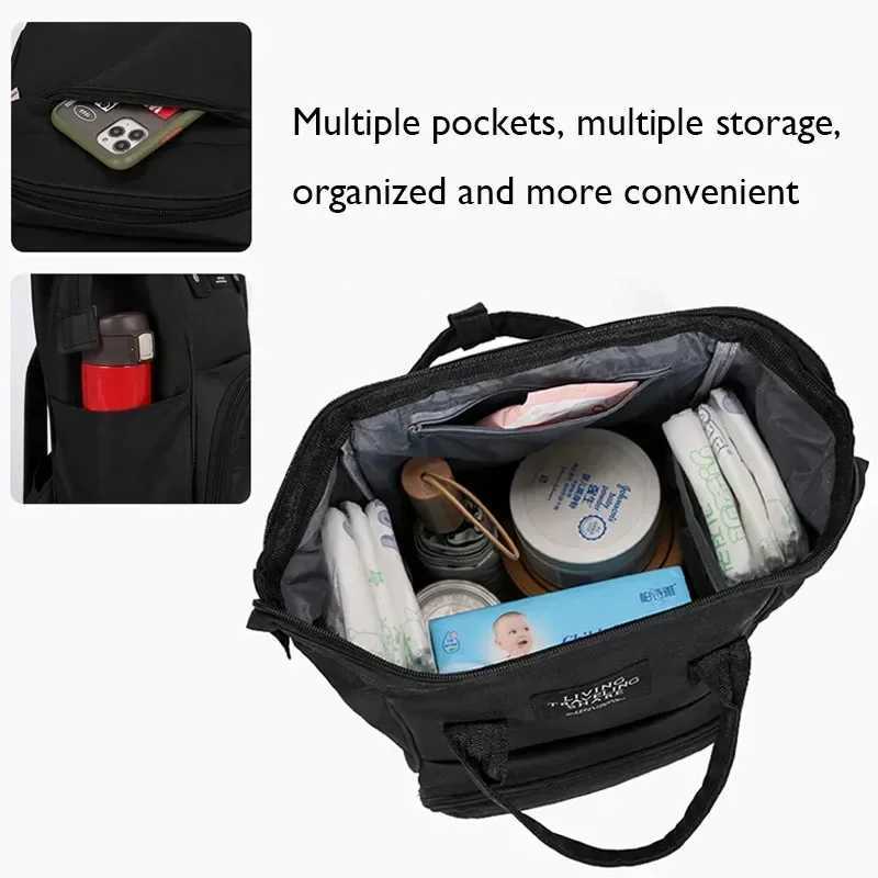 Nappy Backpack Diaper Bag Mummy Large Capaci Bag Mom Baby Multi-Function Waterproof Outdoor Travel Diaper Bags for Baby CareXJ250117