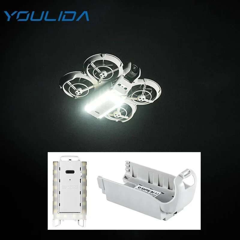 Gearits d'atterrissage à LED pour DJI Neo Drone Night Flight Light Extension 10 mm hauteur Tripod Luminal Tripod Accessoires