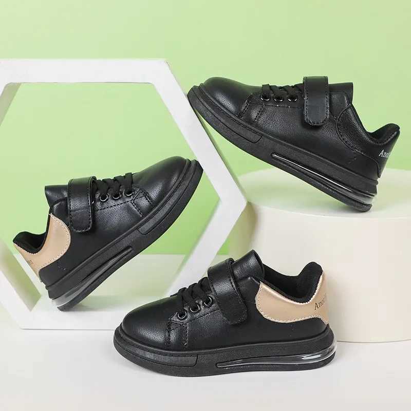 Athletic Outdoor New Boy Shoes Kids Sport Running Shoe Casual Girls Walking Shoes Leather Soft Soled Children Small White ShoeY250116NH0F