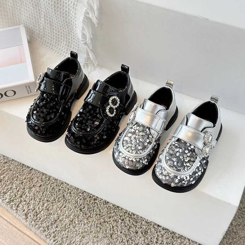 Athletic Outdoor New baby toddler shoes sequin Korean casual fashion front shoes anti-drop shoes insY250116XPVI