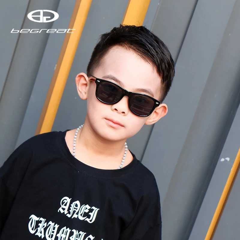 BEGREAT Fashion Brand Kids Sunglasses Child Black Sun Glasses Anti-uv Baby Sun-shading Eyeglasses Girl Boy SunGlass UV400 M250116