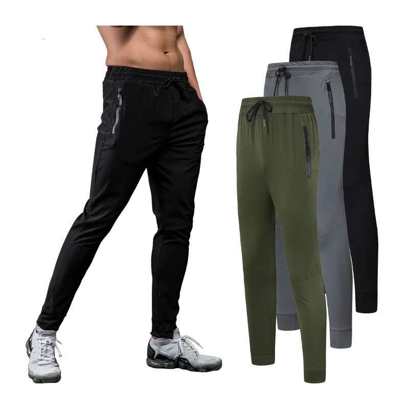 Ddmytiger China Domestic Running Gym Trousers Summer Men Silk Breathable Workout Sports Pocket Training Sweatpants Causal Drawstring Thin Joggers Pant