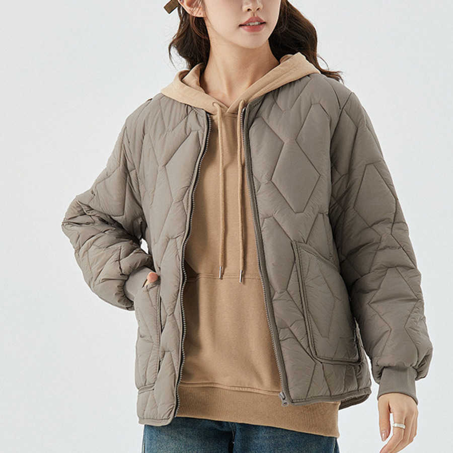 Winter Womens Fat Increase Thickening Plush Zipper Warm Long Sleeve Cotton Jacket Womens Cotton Jacket Women Jackets Coat 241209